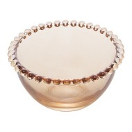 Bowl 13x7,4cm Pearl Âmbar De Cristal Ecológico